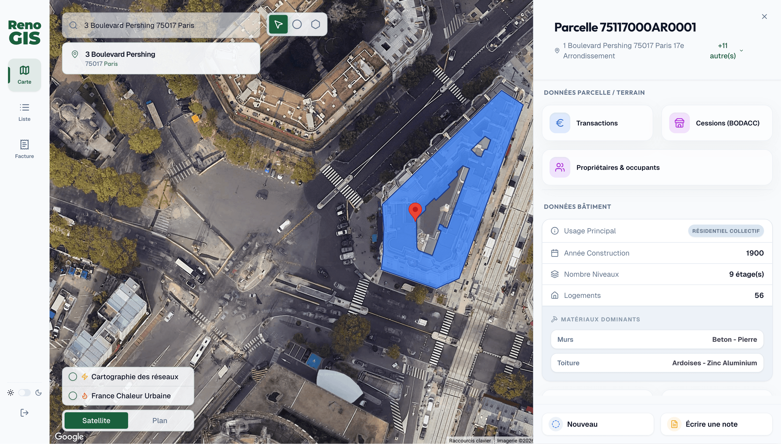 Viewer Général — RenoGIS