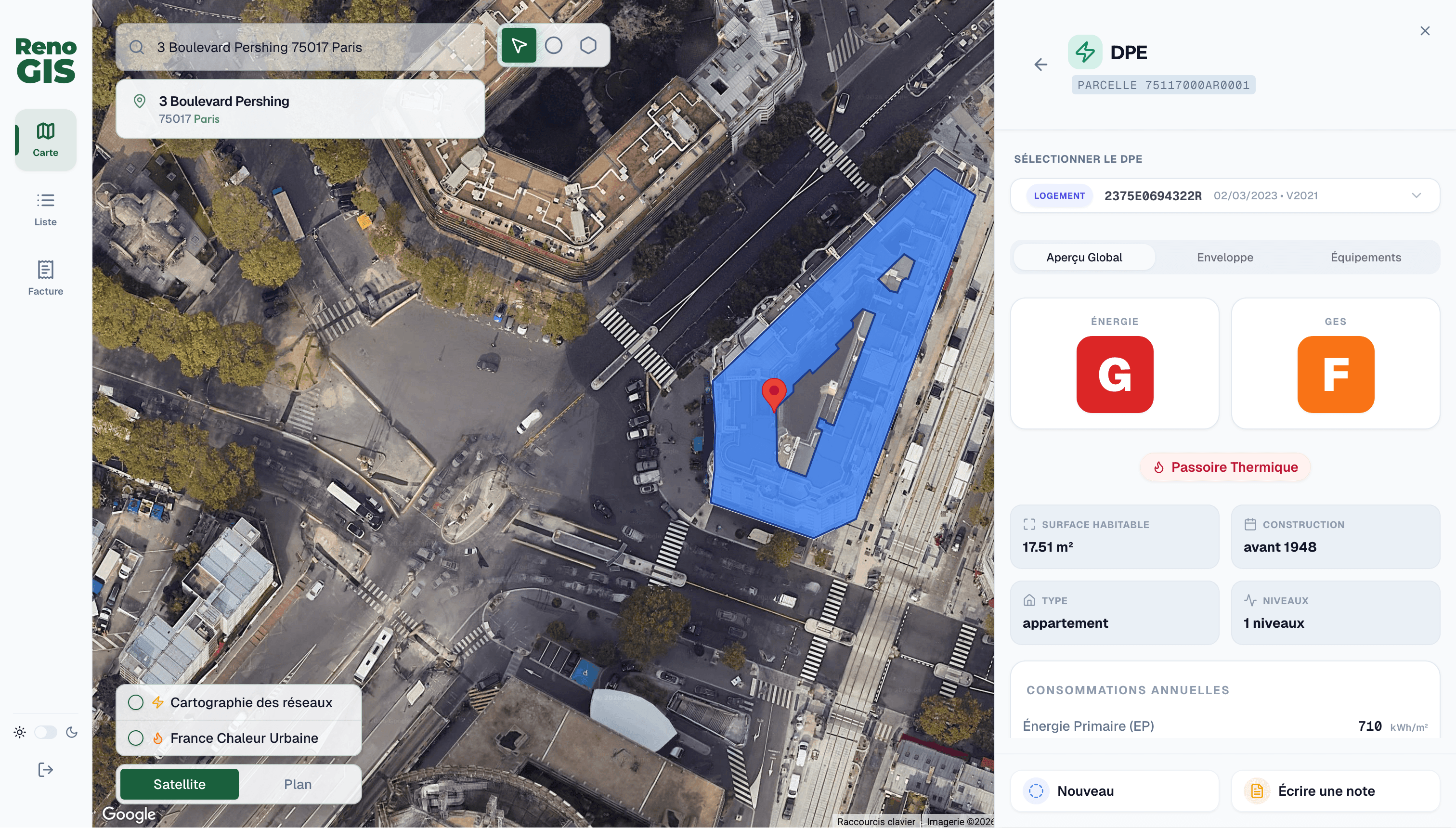 Viewer Performance énergétique — RenoGIS